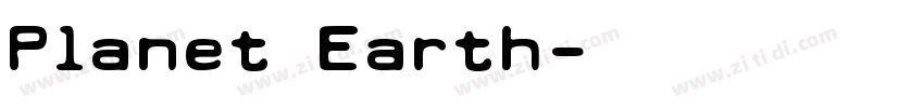 Planet Earth字体转换